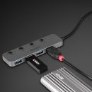 4 Port USB 3.2 Gen 1 Typ C Hub mit Ein-/Ausschalter