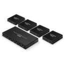 4 Port HDMI 4K60 & IR Splitter Extender, 70m, Cat.6