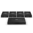 4 Port HDMI 4K60 & IR Splitter Extender, 70m, Cat.6
