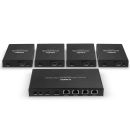 4 Port HDMI 4K60 & IR Splitter Extender, 70m, Cat.6