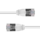 0.3m Cat.6A U/FTP LSZH Ultra Slim Netzwerkkabel, grau