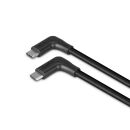 0.5m USB 3.2 Typ C Kabel, 2 x 90° gewinkelt, 10Gbit/s, 60W PD