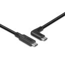 1.5m USB 3.2 Typ C Kabel, 90° gewinkelt, 10Gbit/s, 60W PD