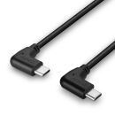 0.5m USB 2.0 Typ C Kabel, 2 x 90° gewinkelt, 60W PD