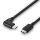 1m USB 2.0 Typ C Kabel, 90° gewinkelt, 60W PD