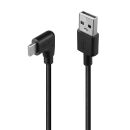 1m USB 2.0 Typ A an C Kabel, 90° gewinkelt