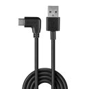 0.5m USB 2.0 Typ A an C Kabel, 90° rechtsgewinkelt