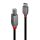 2m USB 2.0 Typ C an B Kabel, Anthra Line
