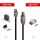 2m USB 2.0 Typ C an B Kabel, Anthra Line