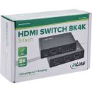 InLine® HDMI Switch, 3-fach, 8K2K@60Hz, HDCP 2.3