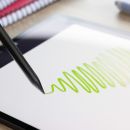 InLine® Stylus, Tabletstift für Apple iPads, mit Akku, USB-C, schwarz
