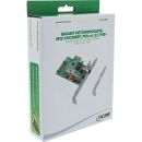 InLine® Gigabit Netzwerkkarte, M12 x-kodiert, PCIe...