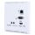 HDMI over Cat.5e/6/7 Wall-Plate Extender with LAN/ IR/RS-232/PoH (4K@60 420 up to 70M) - Cypress CH-1527RXWPUS