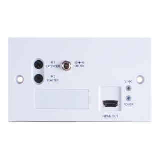 HDMI over HDBaseT Wallplate Receiver with IR (2 Gang UK) (4K@60 420 up to 60M) - Cypress CH-514RXWPL