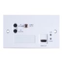 HDMI over HDBaseT Wallplate Receiver with IR (2 Gang UK)...