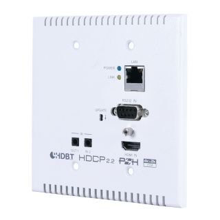HDMI over Cat.5e/6/7 Wall-Plate Extender with LAN/ IR/RS-232/PoH (4K@60 420 up to 70M) - Cypress CH-1527TXWPUS
