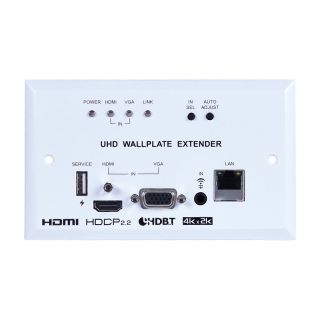 UHD HDMI/VGA over HDBaseT Wallplate Transmitter - Cypress CH-2538TXWPKD