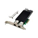 InLine® Dual Gigabit Netzwerkkarte, 2x RJ45 1 Gb/s,...