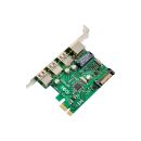 InLine® Combokarte Gigabit Netzwerk und USB 3.2 Gen.1, 1x RJ45, 3x USB-A