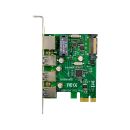 InLine® Combokarte Gigabit Netzwerk und USB 3.2 Gen.1, 1x RJ45, 3x USB-A