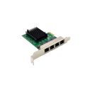 InLine® Quad Gigabit Netzwerkkarte, 4x RJ45 1 Gb/s,...