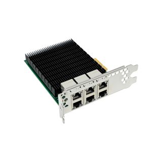 InLine® 6-fach Gigabit Netzwerkkarte, 6x RJ45 1 Gb/s, PCIe x4