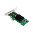 InLine® Quad Gigabit Netzwerkkarte, 4x RJ45 1 Gb/s, PCIe x1