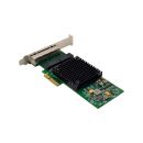 InLine® Quad Gigabit Netzwerkkarte, 4x RJ45 1 Gb/s, PCIe x4