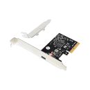 InLine® Schnittstellenkarte, PCIe x4, 1x USB-C...
