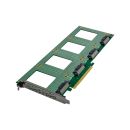InLine® PCIe Karte zu 4x intern U.2 NVMe SFF-8639...