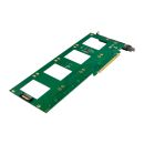 InLine® PCIe Karte zu 4x intern U.2 NVMe SFF-8639 – Bifurcation, PCIe x16