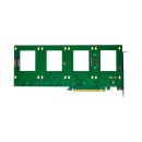 InLine® PCIe Karte zu 4x intern U.2 NVMe SFF-8639 – Bifurcation, PCIe x16