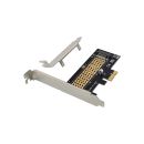 InLine® PCI Express Karte zu 1x intern NVMe M.2 Key...