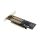 InLine® PCIe Karte x16 zu 2x M.2, 1x mSATA