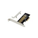InLine® PCIe Karte zu 1x intern NVMe M.2 Key M, PCIe x4