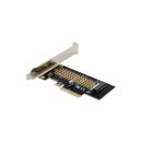 InLine® PCIe Karte zu 1x intern NVMe M.2 Key M, PCIe x4