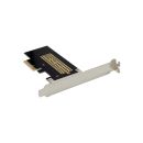 InLine® PCIe Karte zu 1x intern NVMe M.2 Key M, PCIe x4