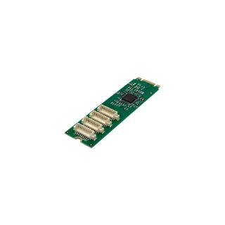 InLine® Schnittstellenkarte M.2 zu 4x seriell 9pol Stecker