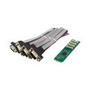 InLine® Schnittstellenkarte M.2 zu 4x seriell 9pol Stecker