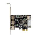InLine® PCIe Karte, 3x+1x USB 3.2 Gen.1, Molex kompatibler 4-Pin Stromanschluss