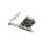 InLine® PCIe Karte, 3x+1x USB 3.2 Gen.1, Molex kompatibler 4-Pin Stromanschluss