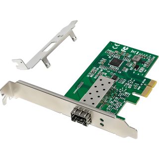 InLine® Gigabit Netzwerkkarte, 1x SFP Fiber 1Gb/s, PCIe x1, inkl. LP Slotblech