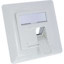 InLine® Rahmenset für 2x RJ45 Bu/LSA Einsatz,...
