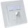 InLine® Rahmenset für 2x RJ45 Bu/LSA Einsatz, Keystone SNAP-In, weiß RAL9010