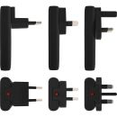 InLine® USB Netzteil Ladegerät, Dual USB-C, PD, PPS, 65W, flach, schwarz