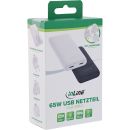 InLine® USB Netzteil Ladegerät, Dual USB-C, PD, PPS, 65W, flach, schwarz