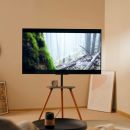InLine® woodstand II, TV-Standfuß mit Ablage, Dreibein, 43"-65" (110-165cm)