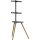 InLine® woodstand II, TV-Standfuß mit Ablage, Dreibein, 43"-65" (110-165cm)