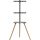 InLine® woodstand II, TV-Standfuß mit Ablage, Dreibein, 43"-65" (110-165cm)