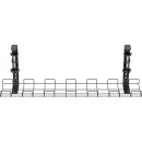InLine® Kabelführungs-Gitter 60cm für Tischmontage mit Schraubklemmen, schwarz